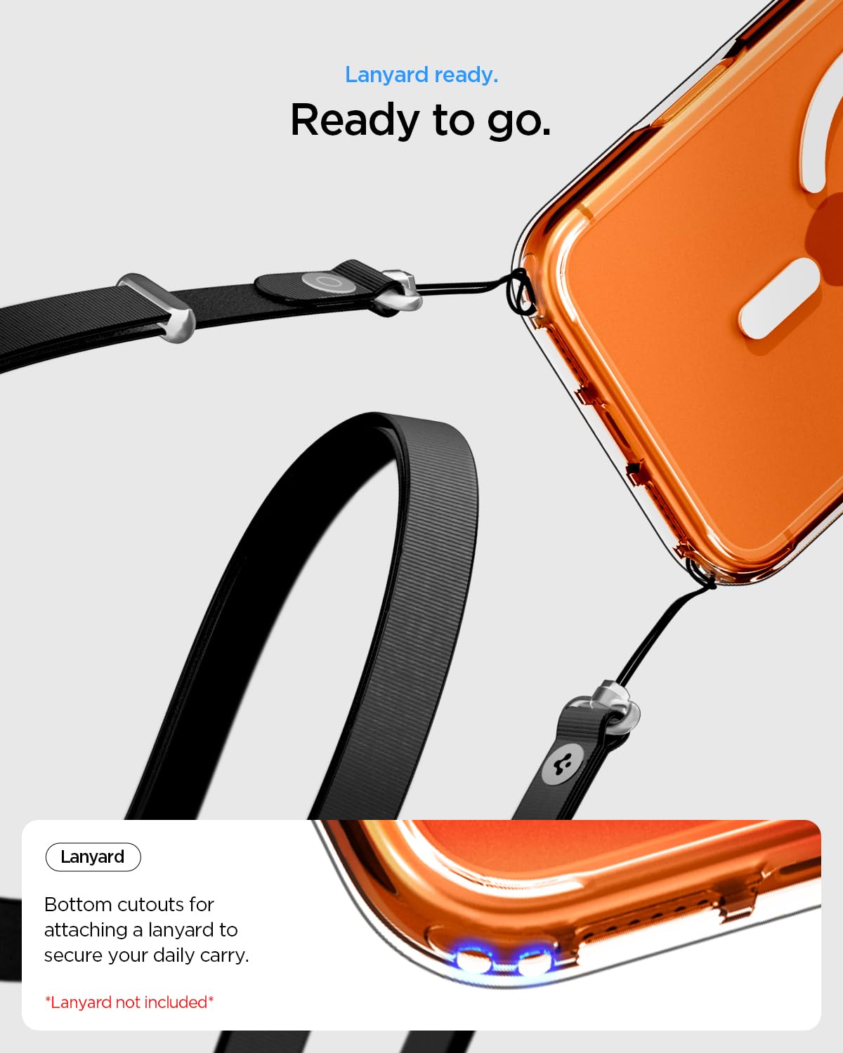 Spigen estilo de vida en mesa con funda transparente resaltando la estética del iPhone