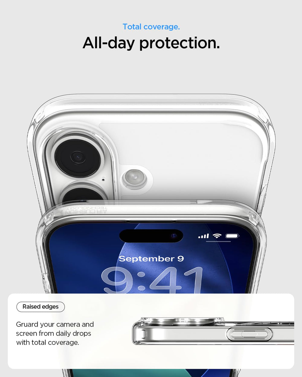 Spigen funda conectada a accesorio MagSafe demostrando su compatibilidad