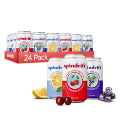 Spindrift pack Americana frente del empaque mostrando variedad de sabores y conveniencia