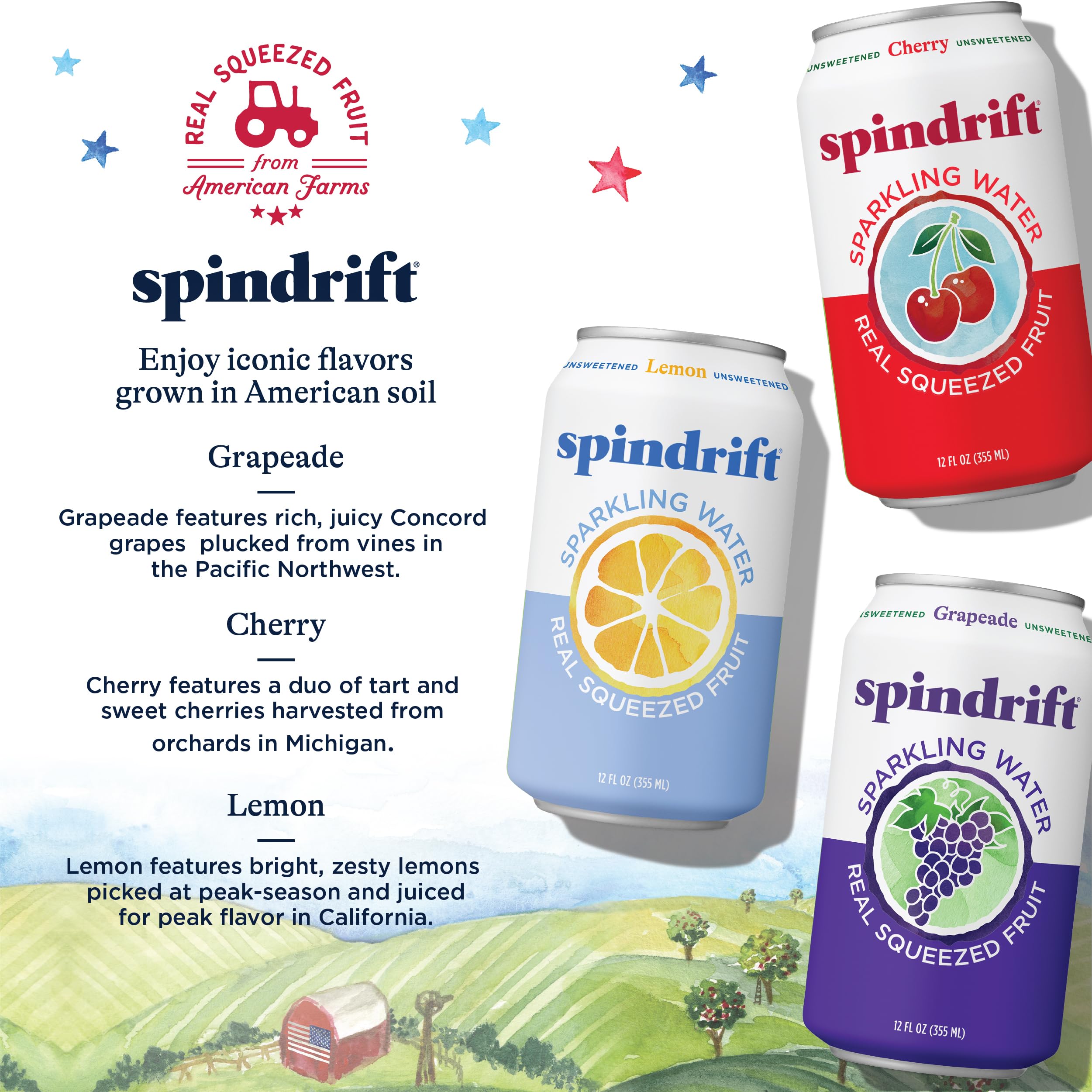Spindrift primer plano de pulpa de fruta real destacando sabor auténtico