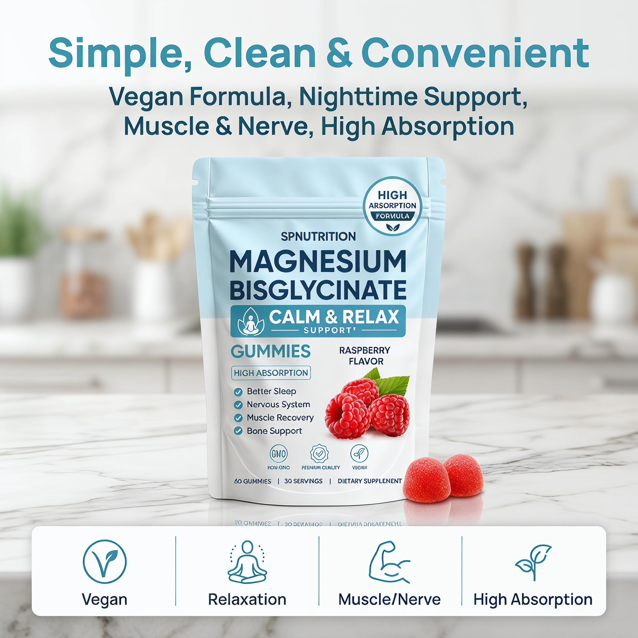 SPNUTRITION etiqueta con información nutricional y dosis clara para el usuario