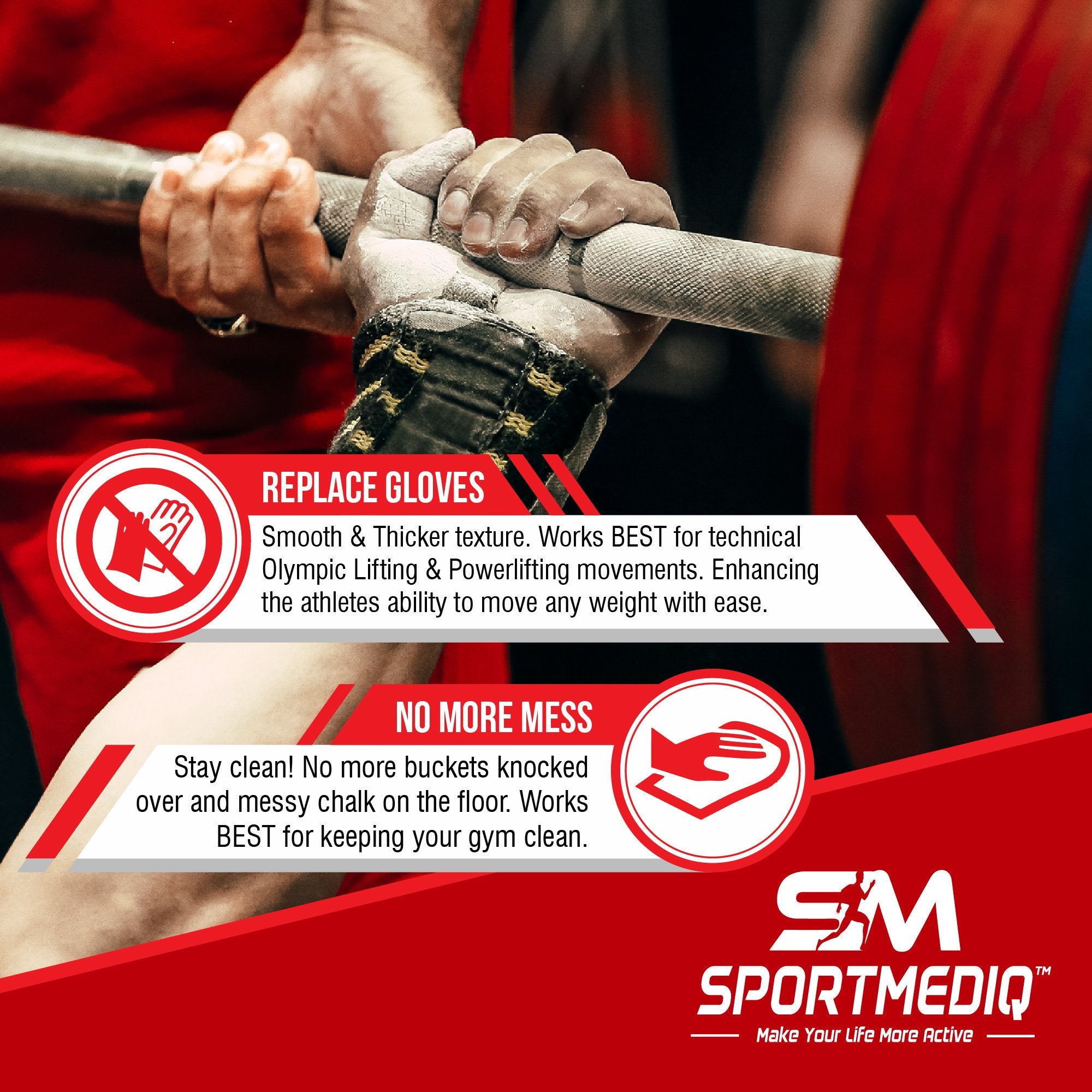 SPORTMEDIQ aplicación en palmas, mejora agarre inmediato y seguro