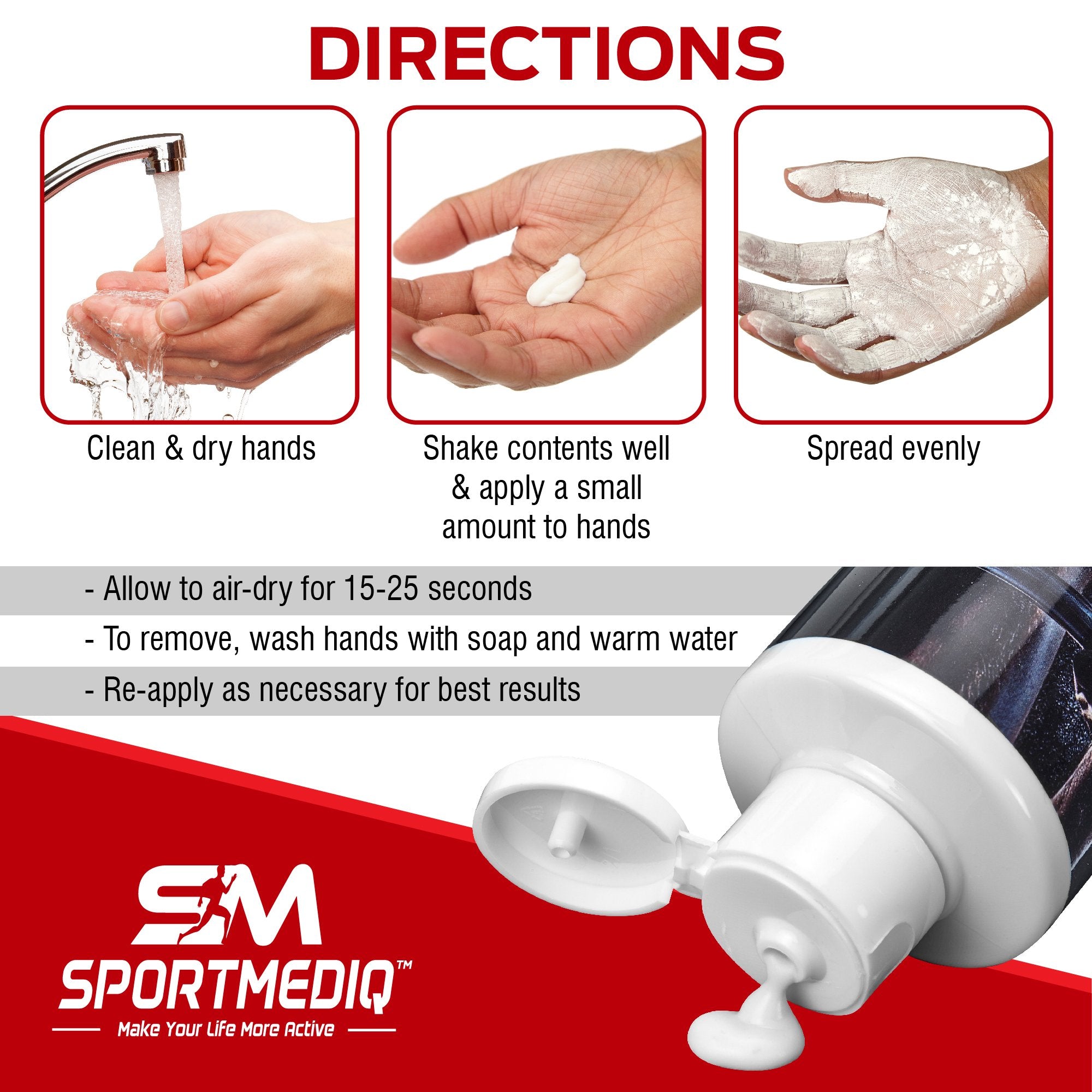 SPORTMEDIQ comparación de tamaño 8.5 oz, práctico y fácil de llevar