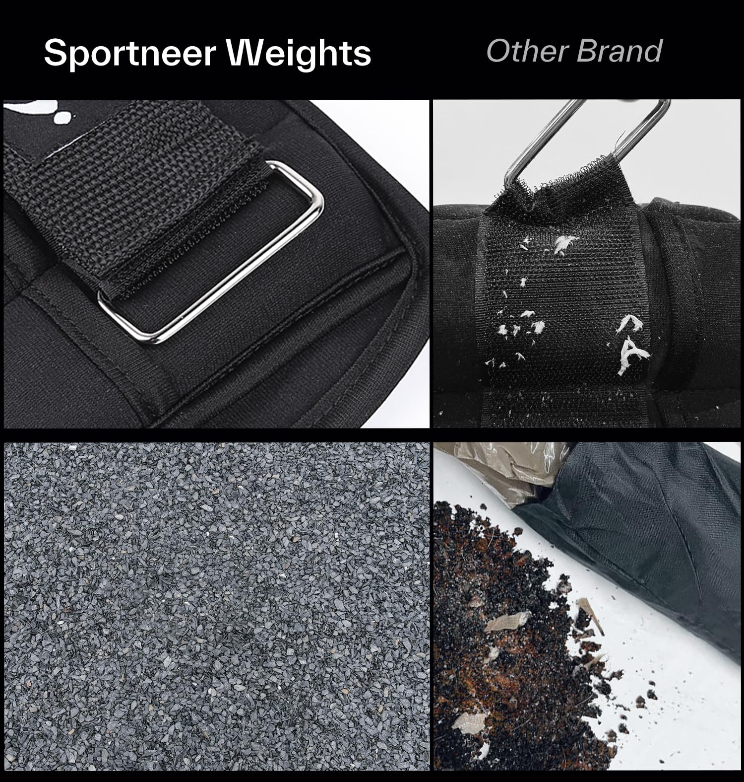 Sportneer detalle del neopreno suave que protege la piel