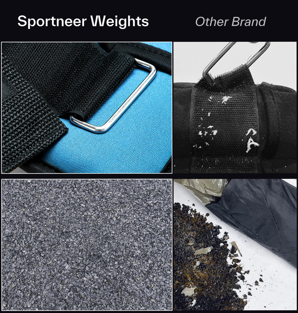 Sportneer primer plano del neopreno suave que ofrece ajuste confortable