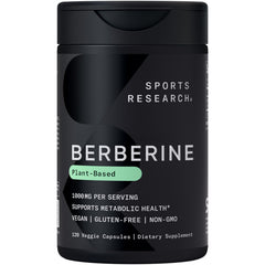 Sports Research bote frontal mostrando etiqueta y dosis clara