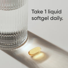 Sports Research bottle open with softgels spilling, illustrating quantity