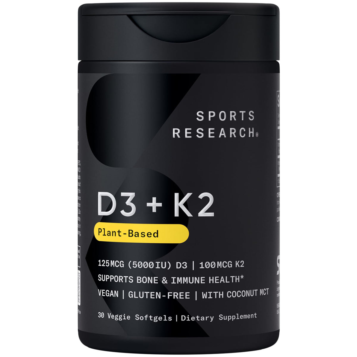 Sports Research frente del envase mostrando la marca y beneficios