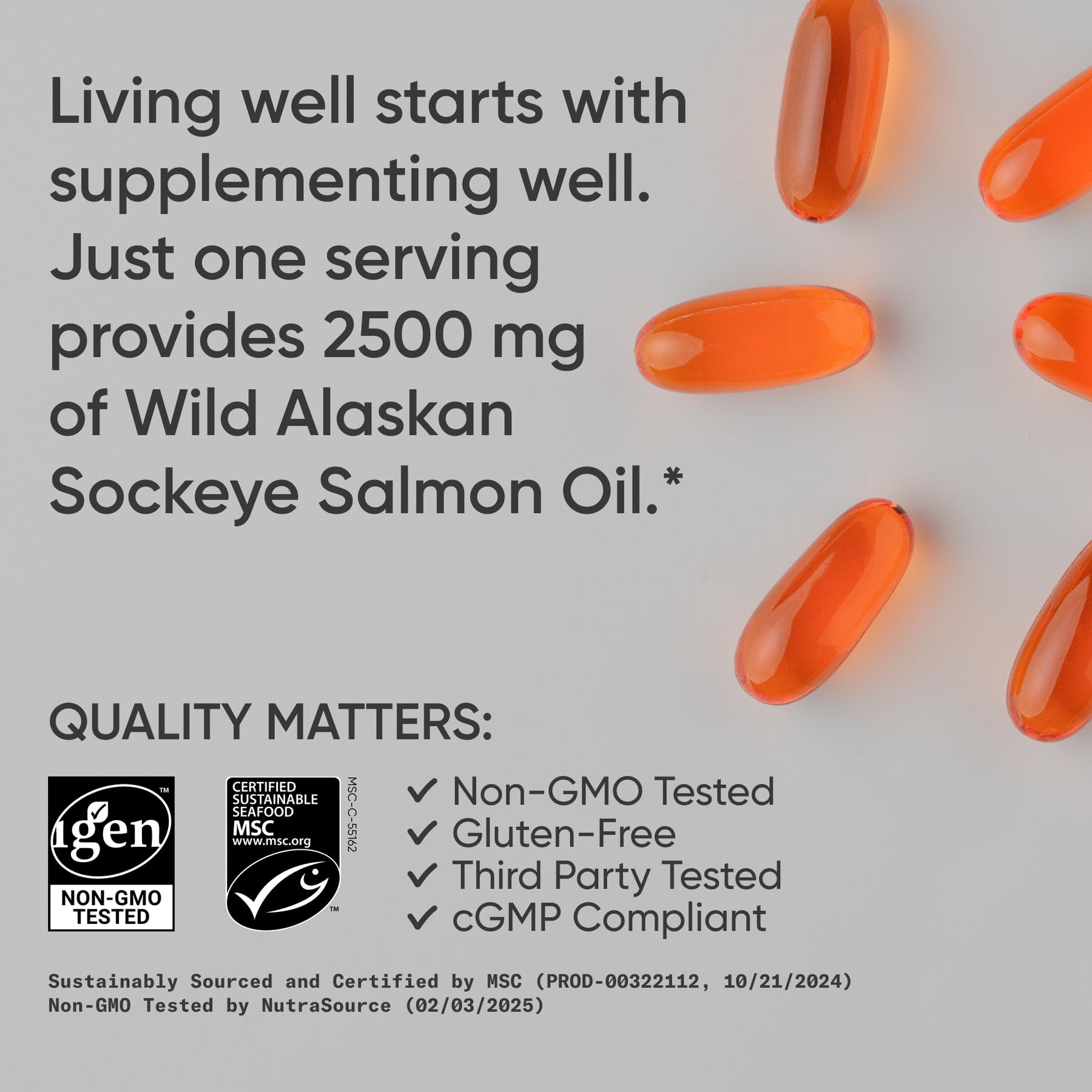 Sports Research salmón Sockeye salvaje como origen sostenible y natural