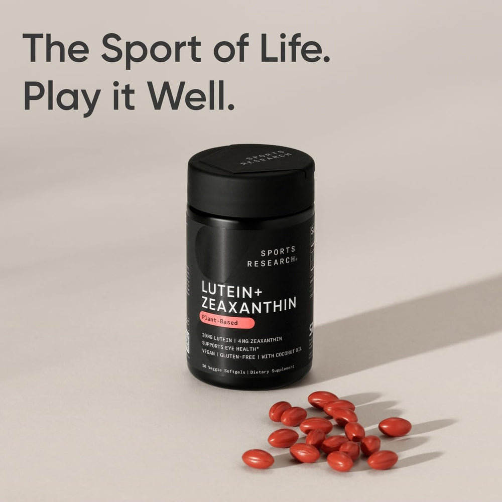 Sports Research softgel on breakfast table to show one-a-day routine with food