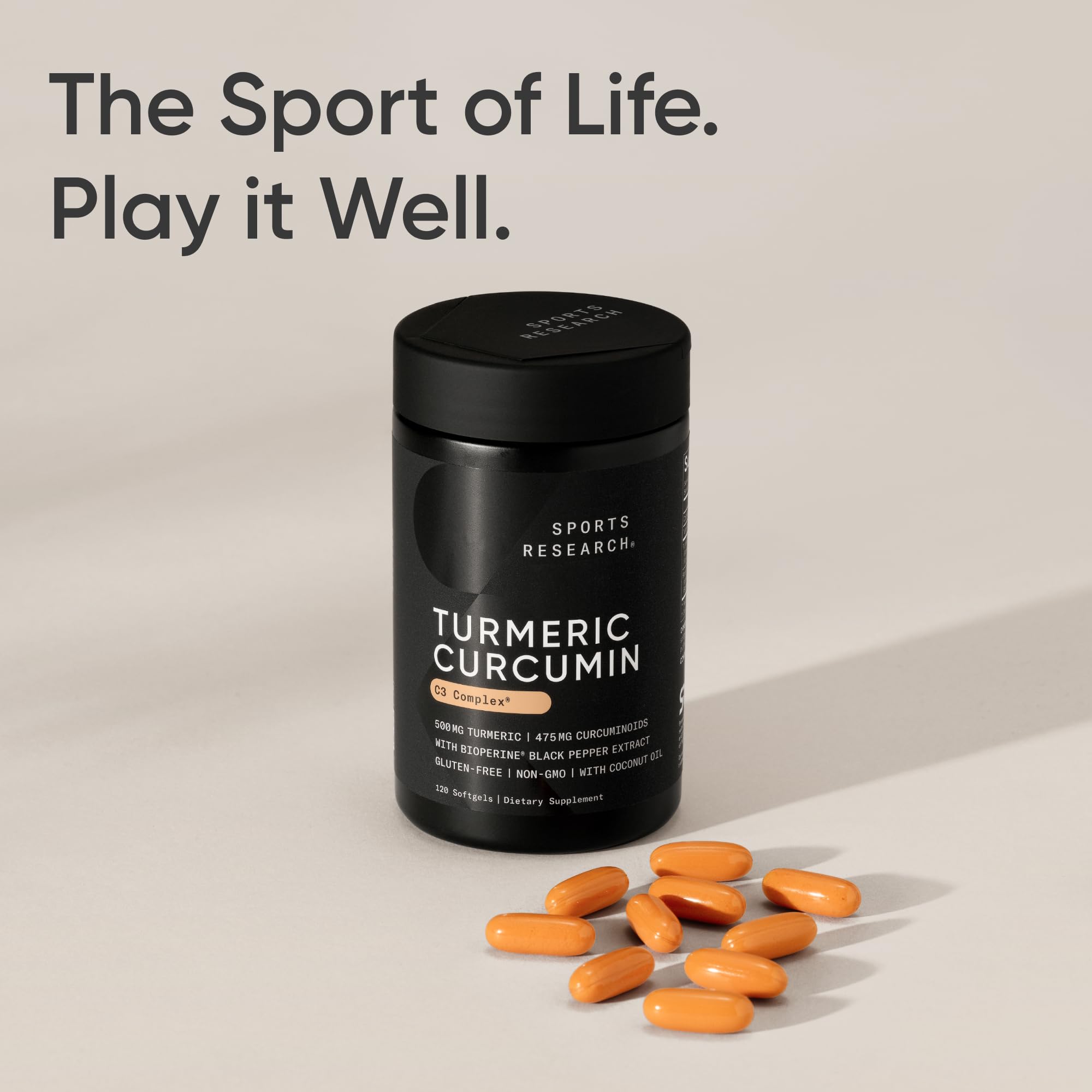 Sports Research aceite de coco y granos de pimienta negra, absorción mejorada
