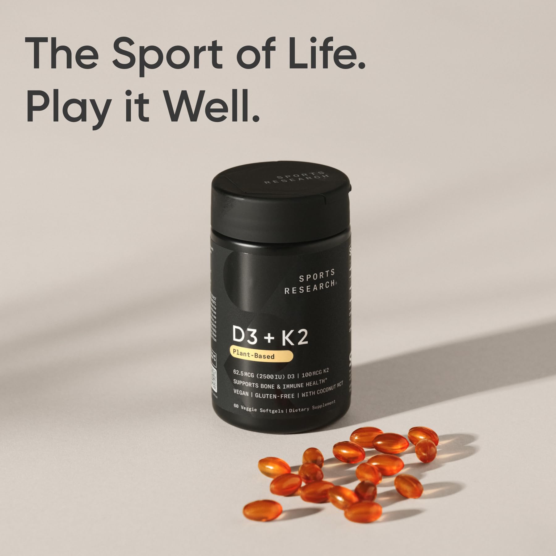 Sports Research plantgel junto a desayuno para mostrar forma recomendada de consumo