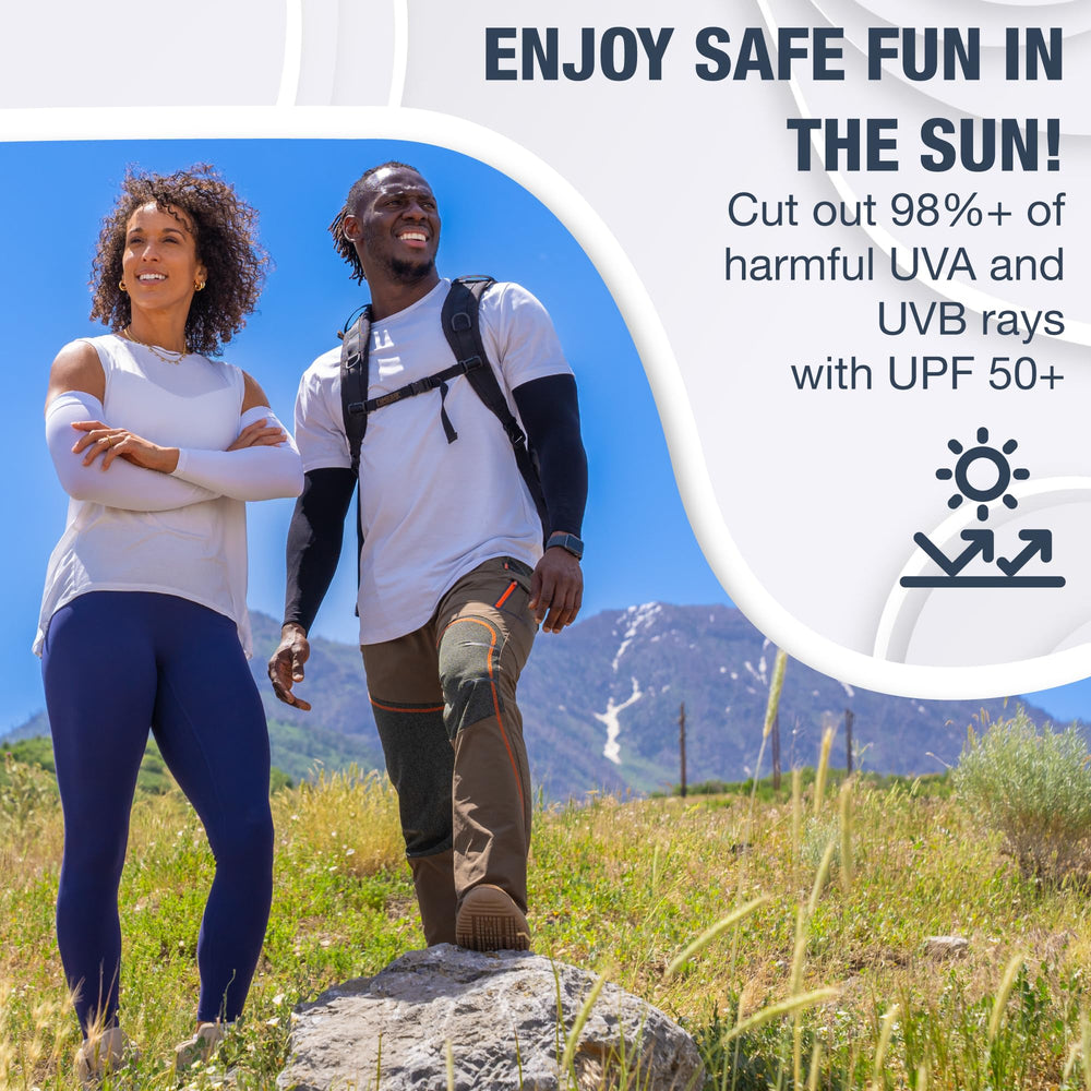 SportsTrail etiqueta UPF 50+ que indica alta protección solar