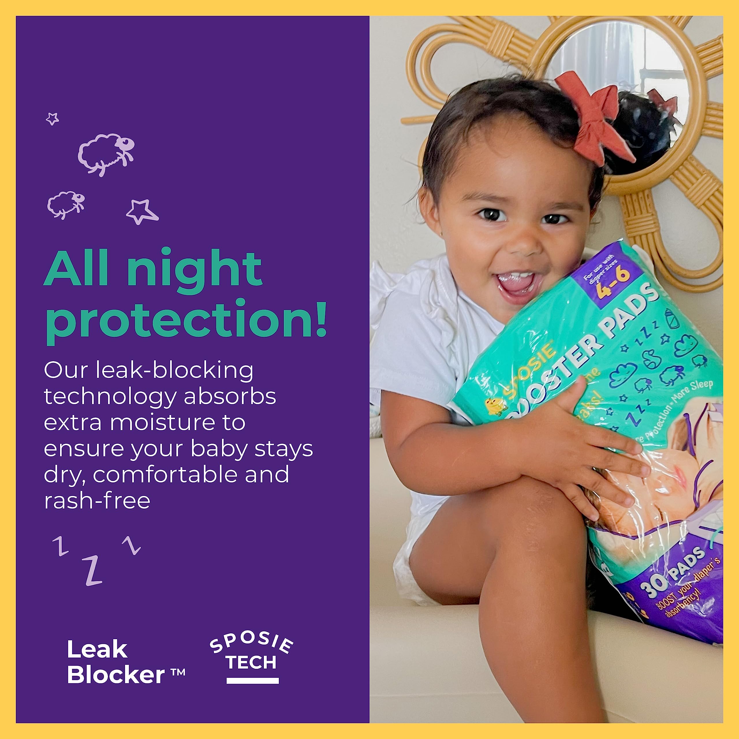 Select Kids Sposie textura superabsorbente en primer plano, mayor capacidad