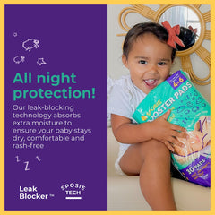 Select Kids Sposie textura superabsorbente en primer plano, mayor capacidad