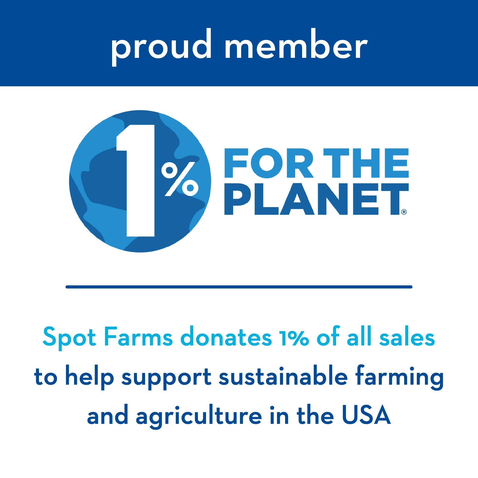 Spot Farms etiqueta y certificaciones mostrando pavo USDA sin antibióticos