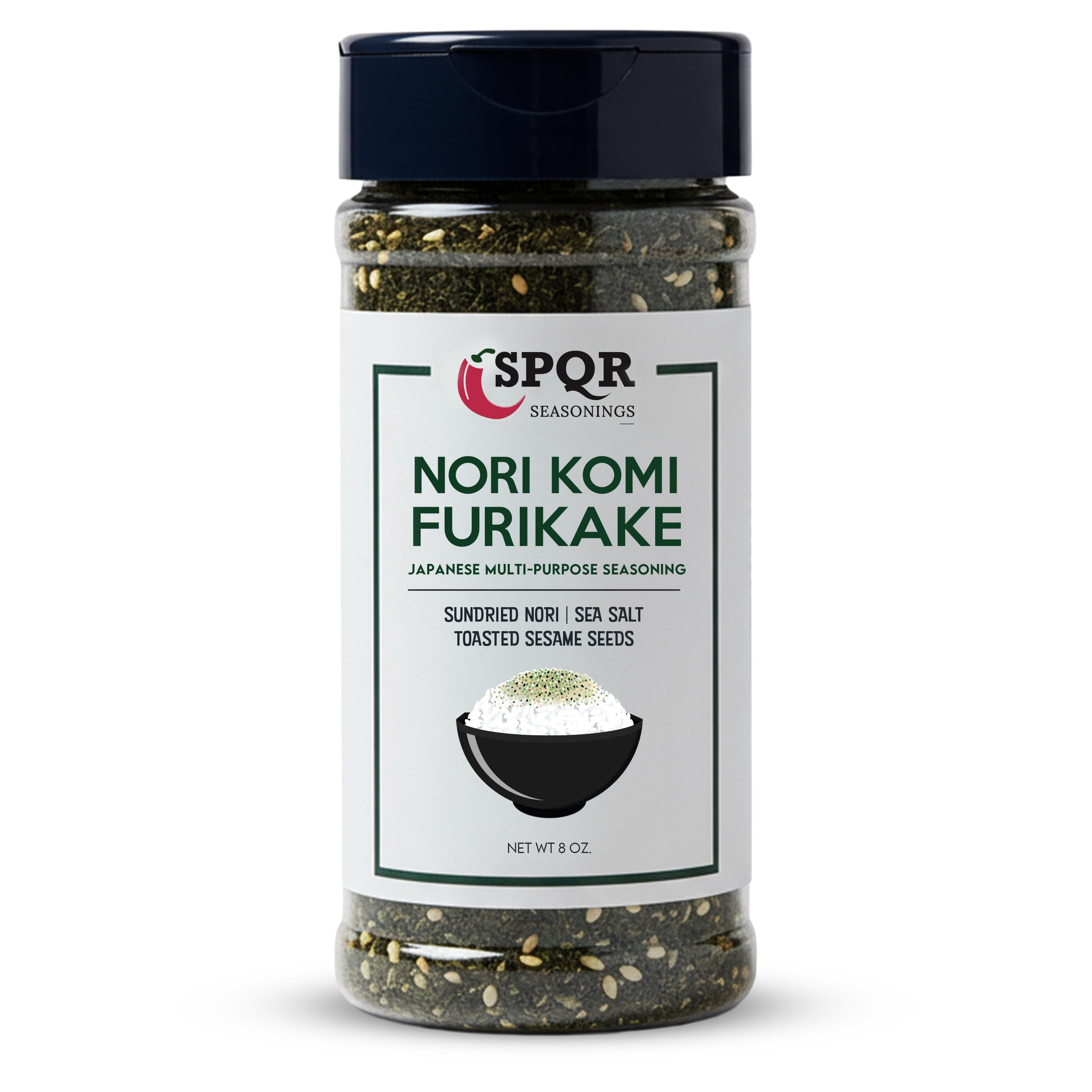SPQR frasco en cocina realista con utensilios, facilita preparaciones