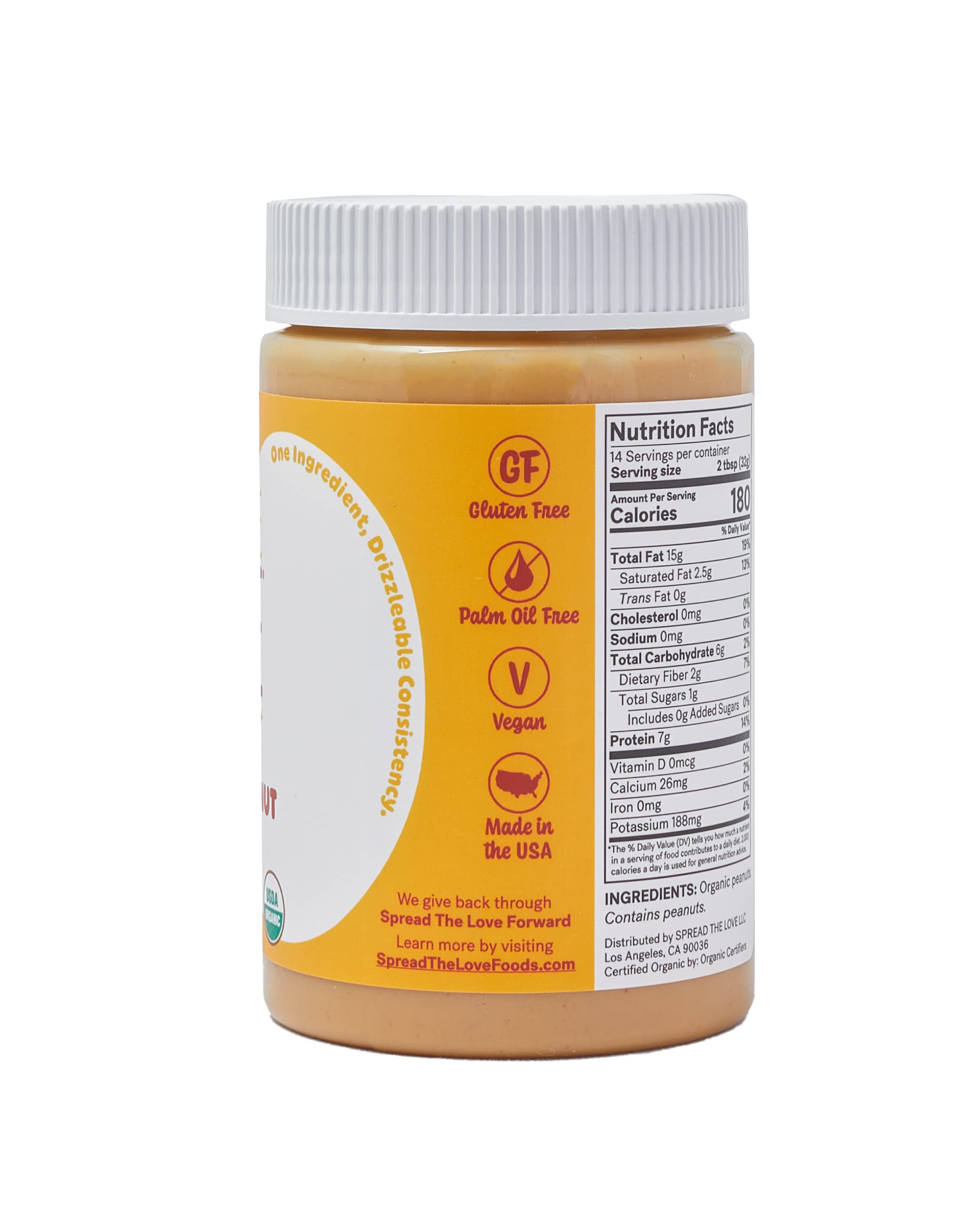 Spread The Love mantequilla en tostada integral, desayuno rápido y nutritivo