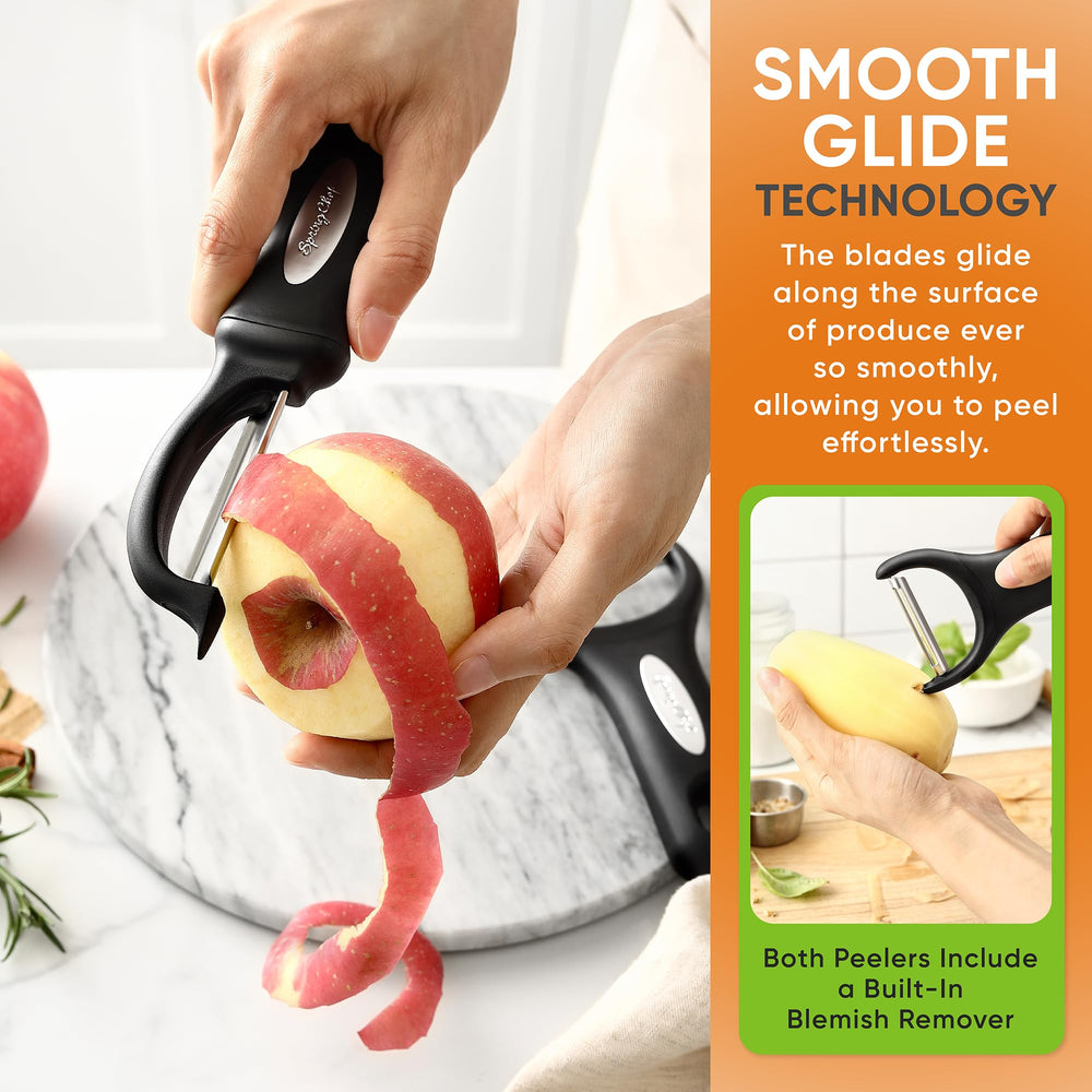 Spring Chef primer plano del mango suave con agarre antideslizante