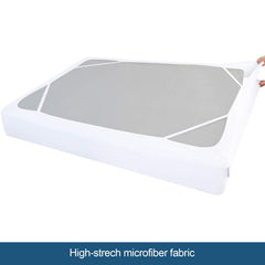 SPRINGSPIRIT funda colocada en cama completa, mejora la estética inmediata