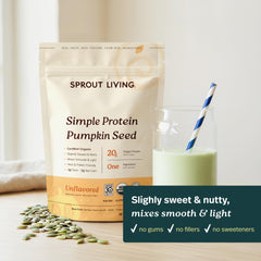 Sprout Living comparación de tamaño con cucharas para medir porciones exactas