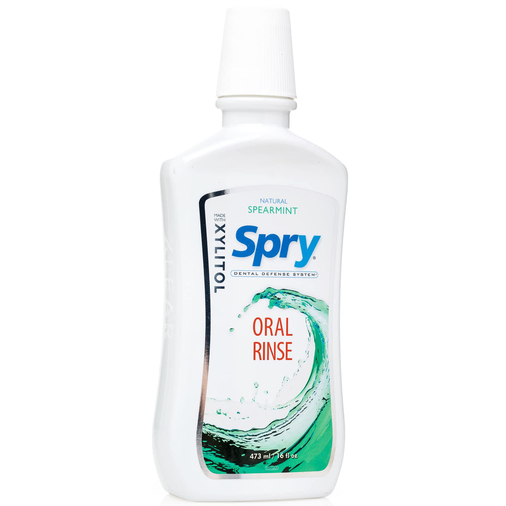 Spry textura del líquido claro y fresco con menta para enjuague suave