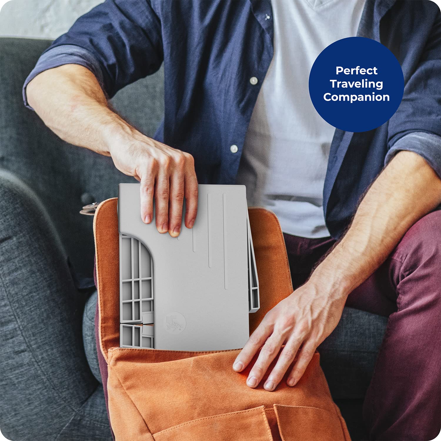 Squatty Potty con bolsa de lona incluida para almacenamiento discreto