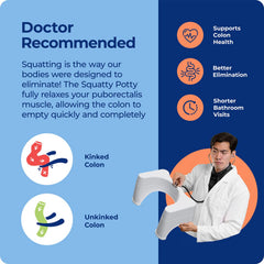Squatty Potty comparativa 7 y 9 pulgadas para diferentes usuarios
