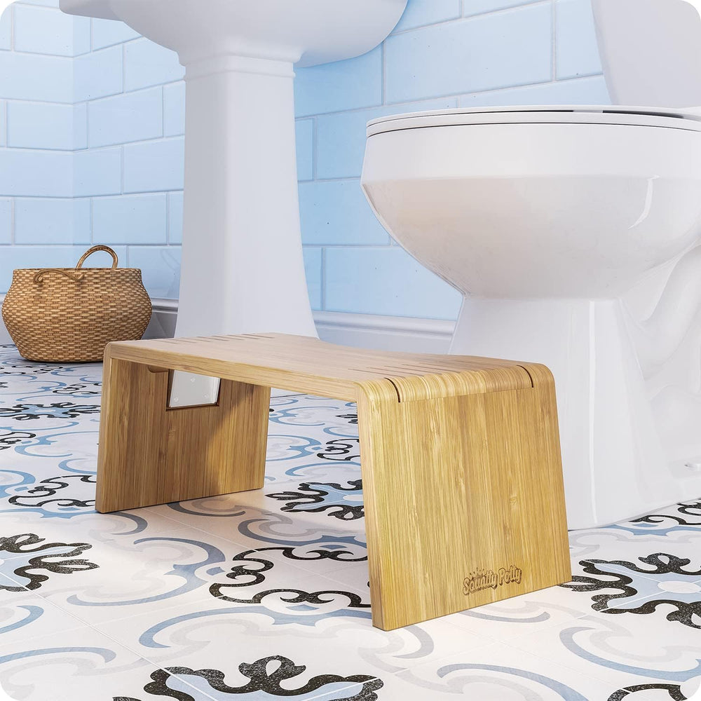 Squatty Potty Oslo base antideslizante mostrando agarre firme y seguridad