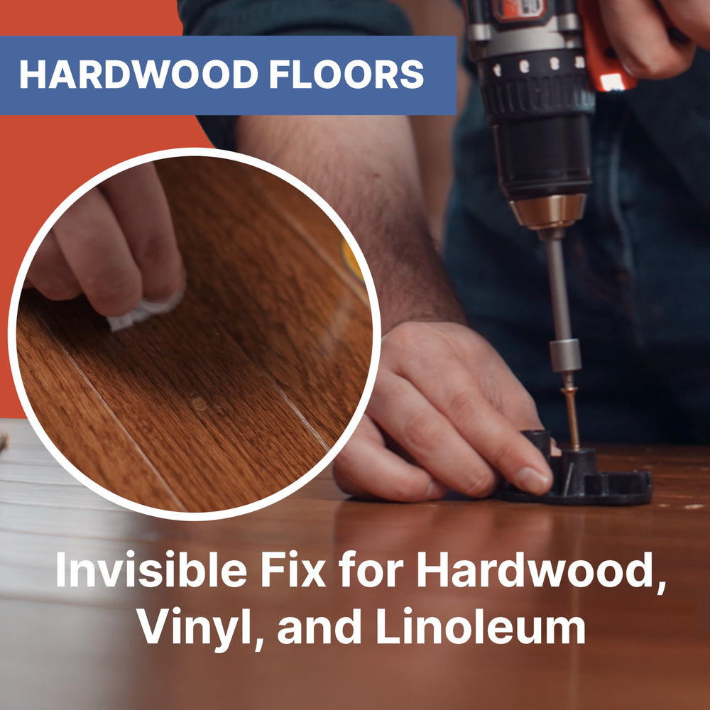 SQUEEEK NO MORE hardwood adapter on plank guiding concealed fastenings