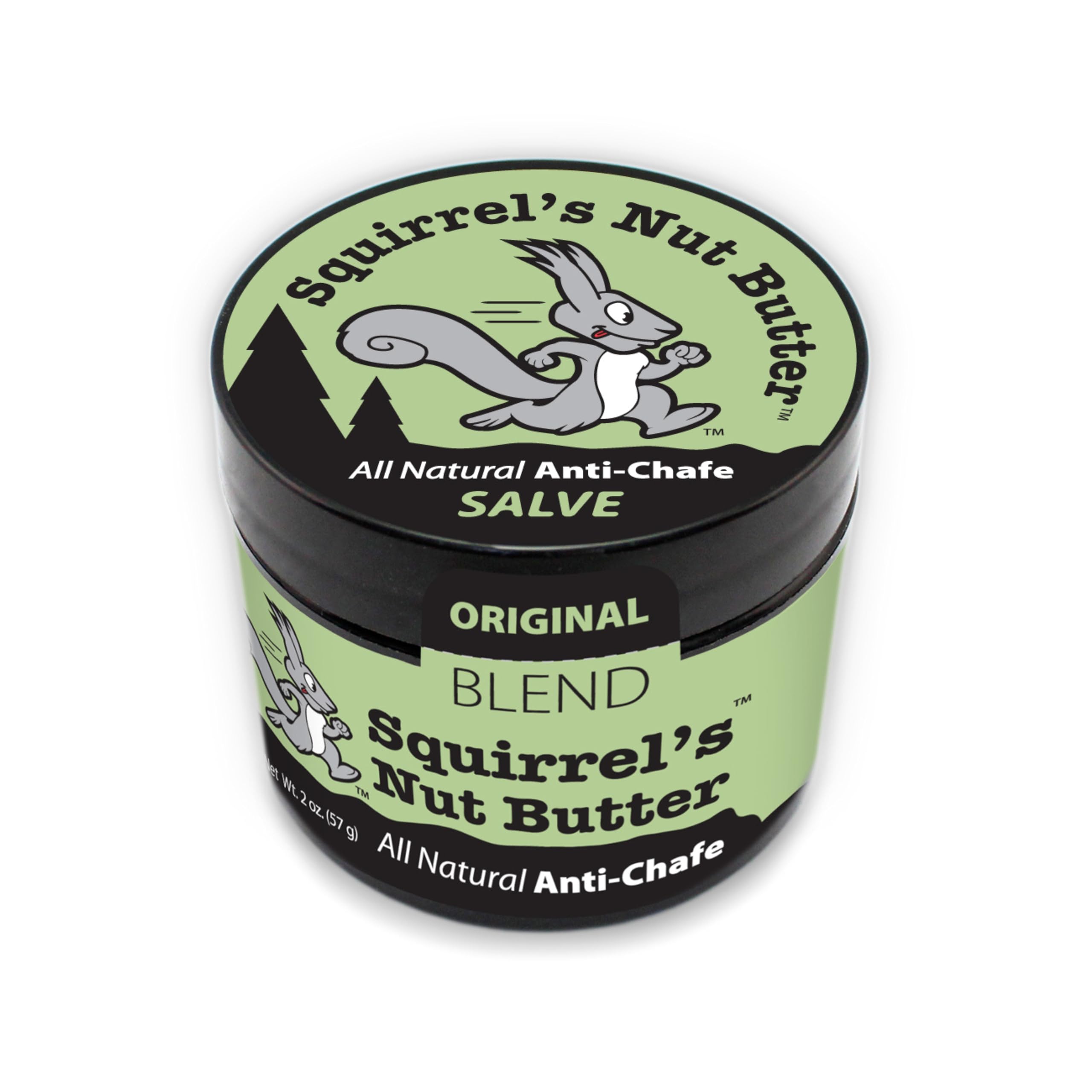 Squirrel's Nut Butter tubó frente mostrando diseño y portabilidad