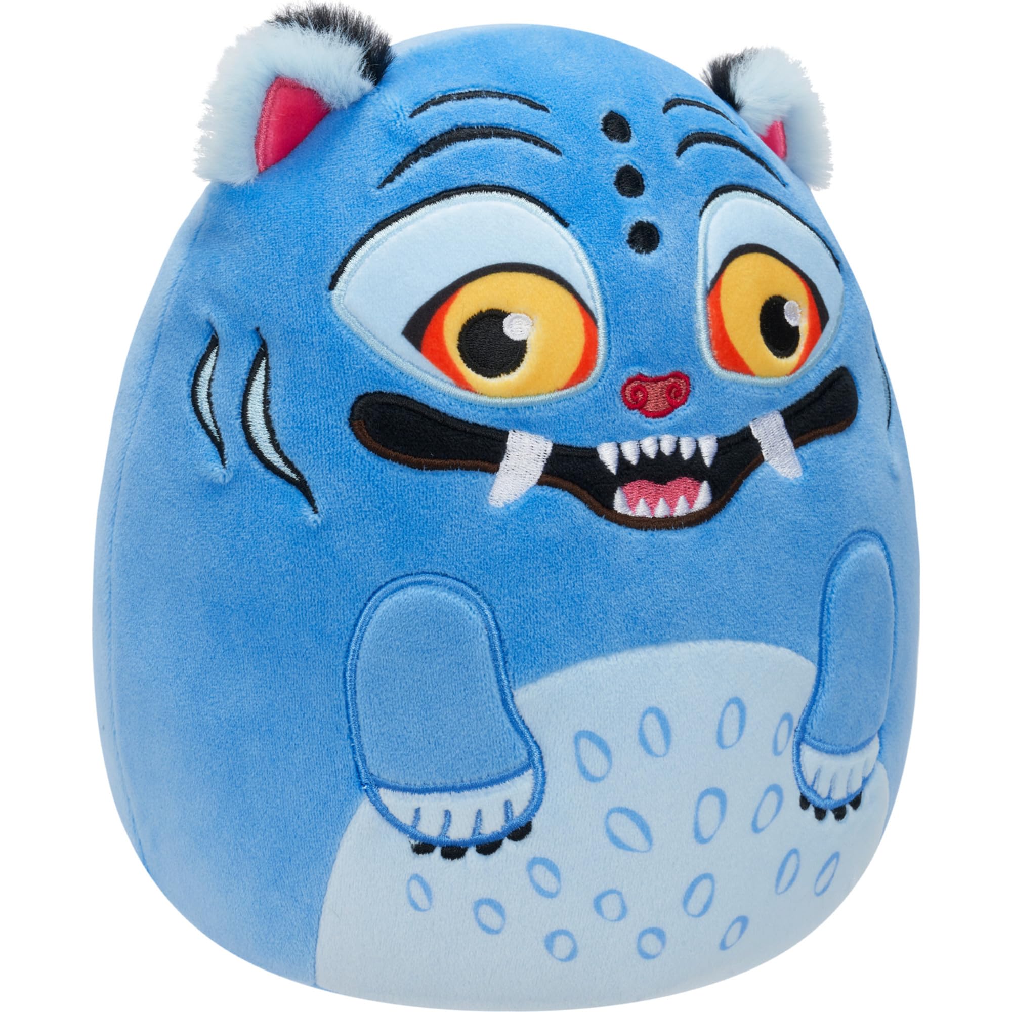 Squishmallows Derpy en mano mostrando tamaño portátil y comodidad