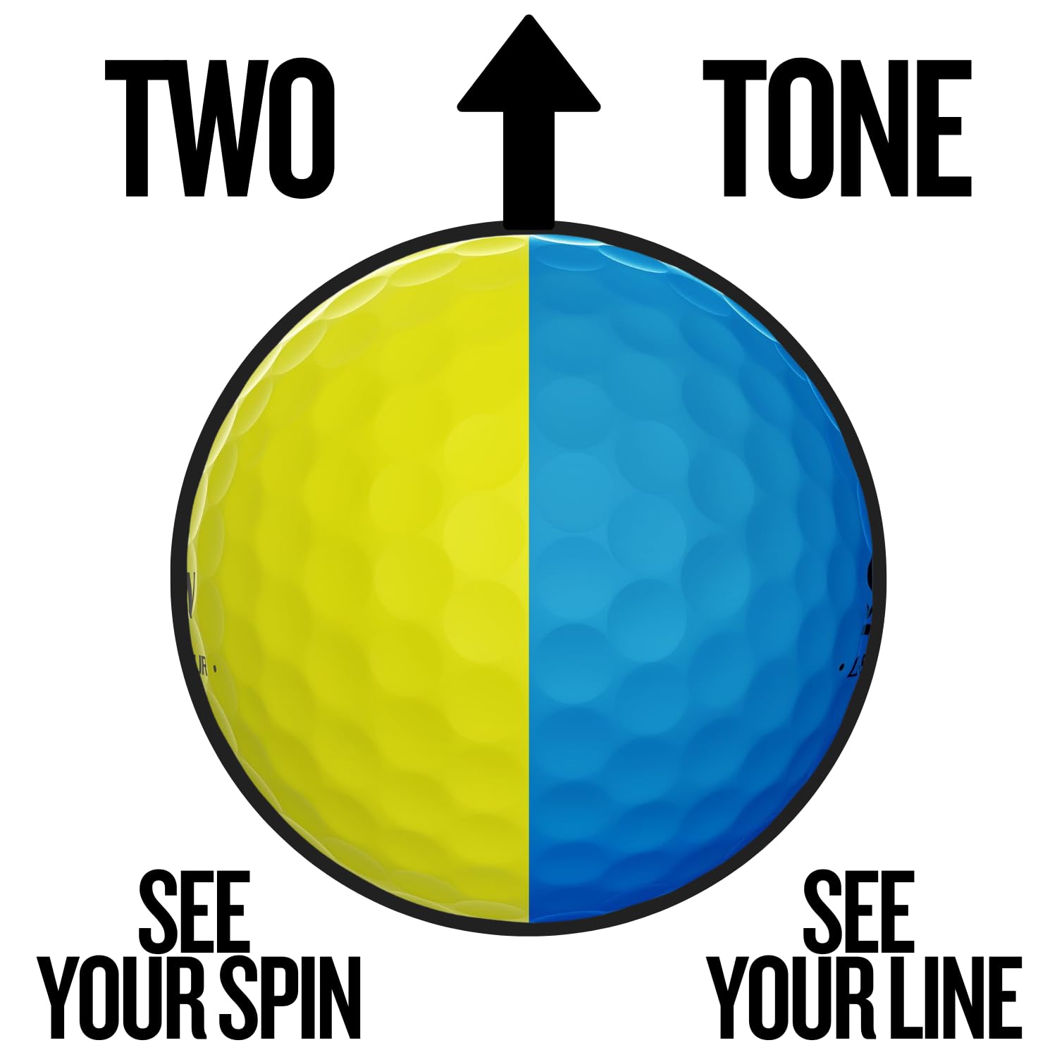 Srixon Q-Star Tour Divide comparada en mano para ver tamaño y agarre cómodo