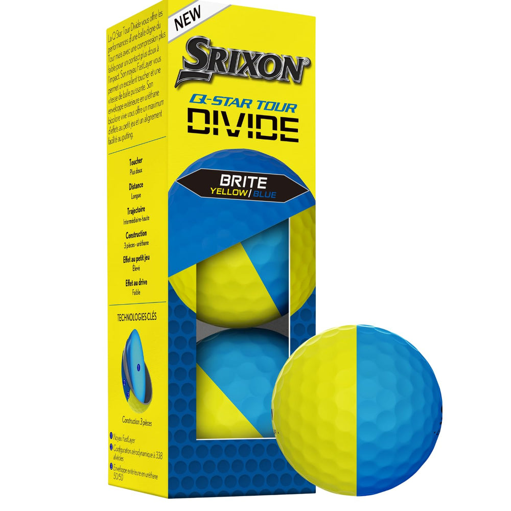 Srixon Q-Star Tour Divide en green alineada para mejorar la precisión del putt
