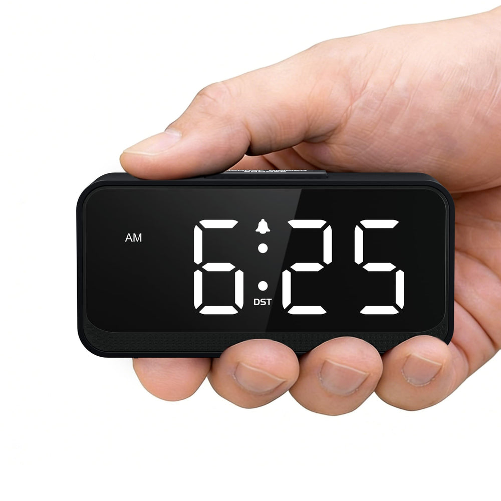 Srubambi vista frontal del reloj con pantalla LED, claro y legible