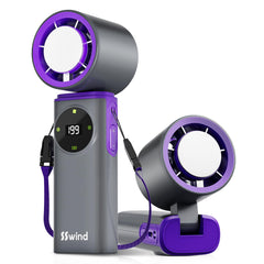 SSWind vista frontal del ventilador con diseño compacto y portabilidad