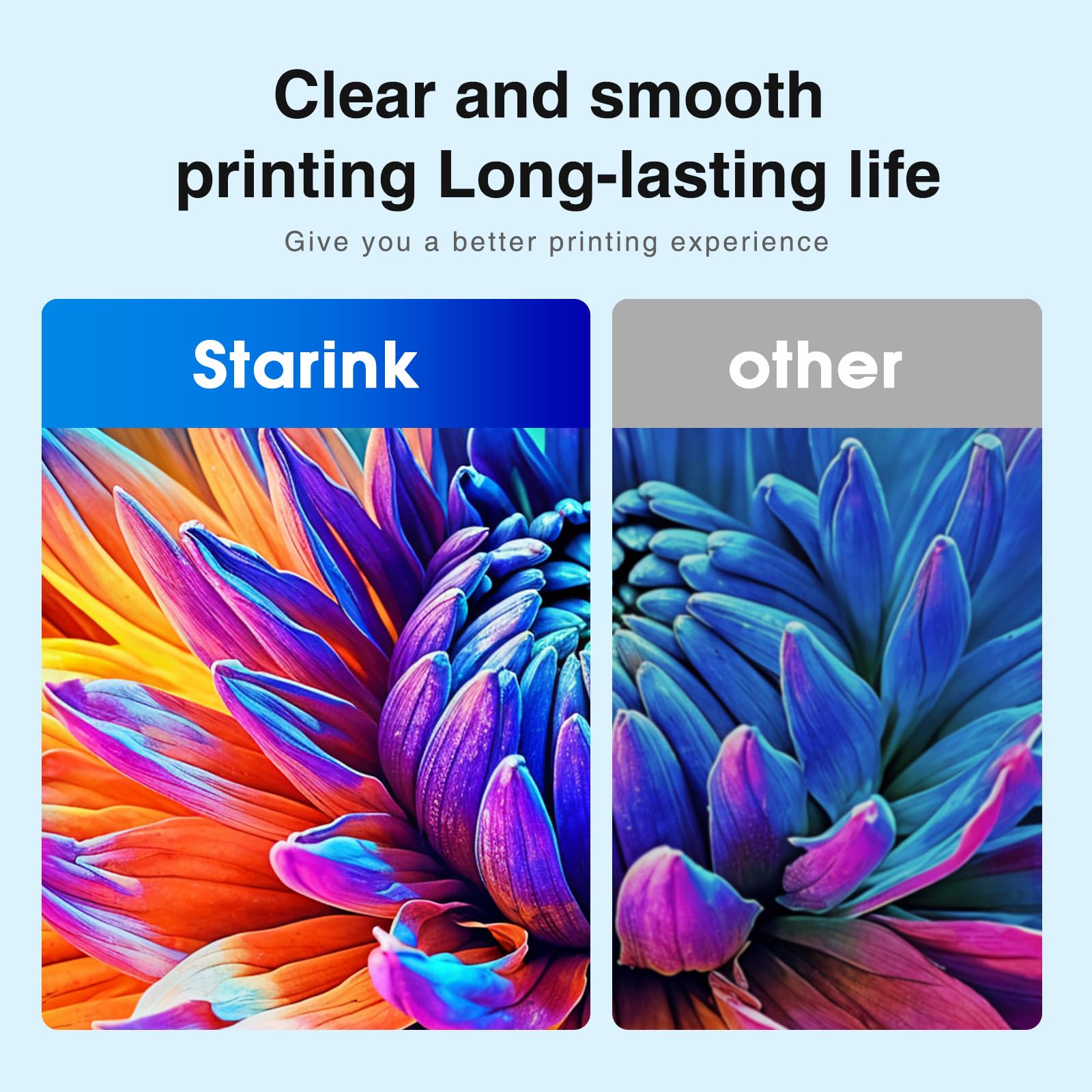 st@r ink gota de tinta mostrando color vibrante para impresiones nítidas