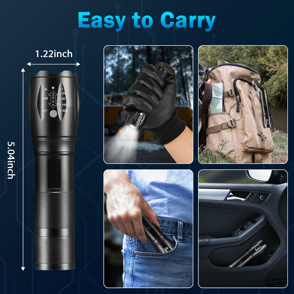 Staaricc linterna en mano iluminando sendero nocturno para seguridad