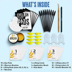 STACY LASH accesorios: peine, spoolies y brochas, facilitan aplicación precisa