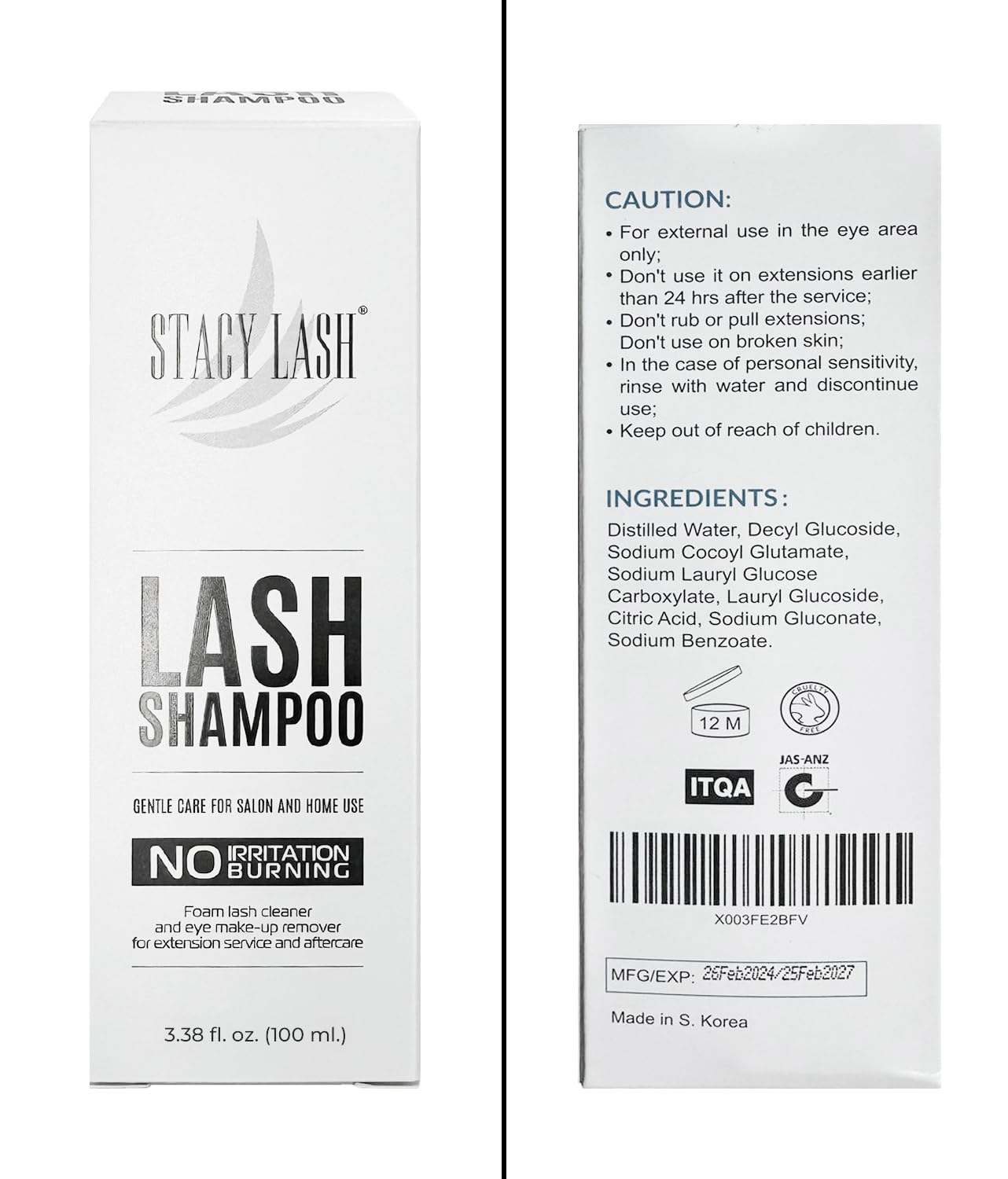 STACY LASH pestañas tras limpieza mostrando limpieza y definición