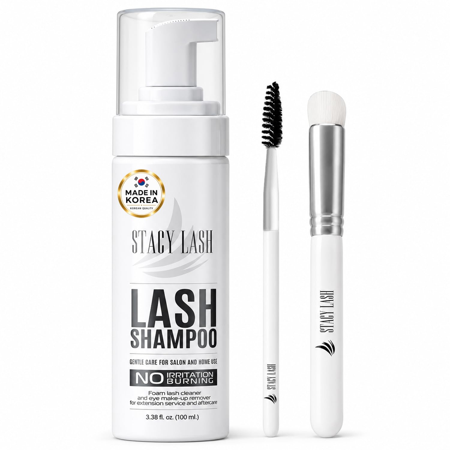 STACY LASH envase frontal mostrando volumen y diseño práctico