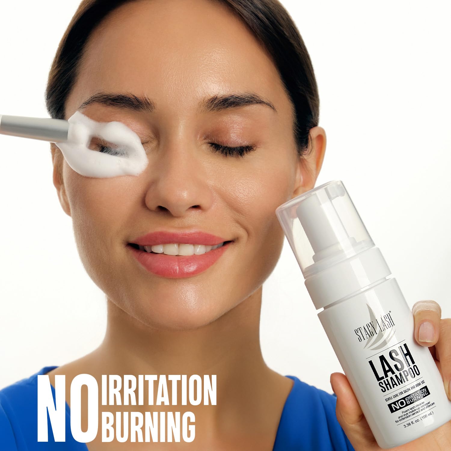 STACY LASH textura espumosa limpiadora que elimina maquillaje suave