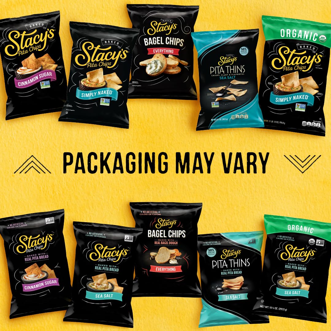 Stacy's pita thins en uso con hummus mostrando combinación sabrosa y práctica