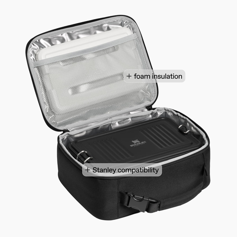 STANLEY asa acolchada en primer plano, transporte cómodo y ergonómico