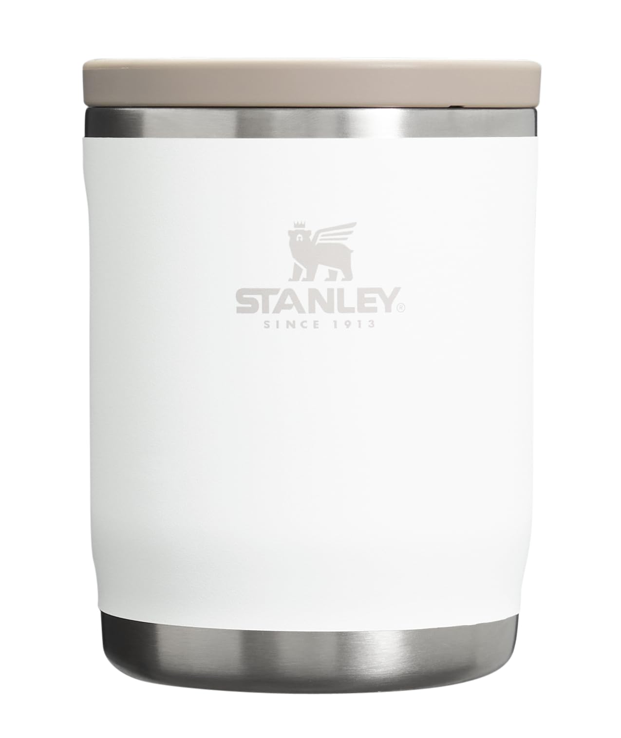 STANLEY envase frontal 18 oz mostrando diseño resistente y portabilidad