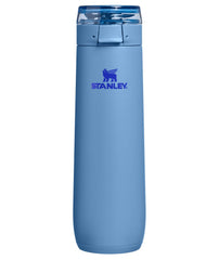 STANLEY vista frontal de la botella Blue Sky, diseño delgado y transporte fácil