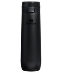 STANLEY frente de la botella Flowstate 20 oz mostrando diseño elegante y compacto