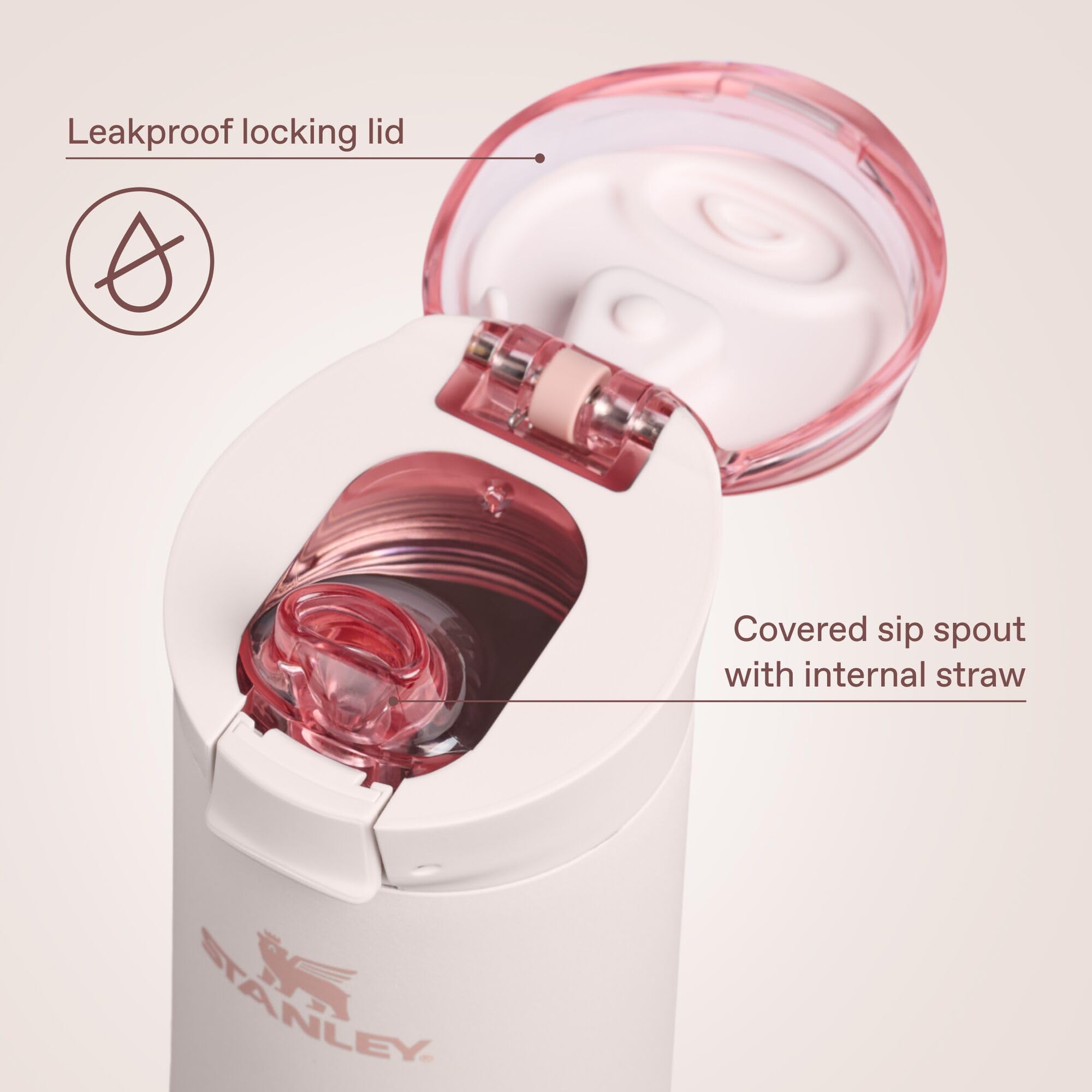 STANLEY Flowstate detalle de la superficie y acabado resistente al desgaste