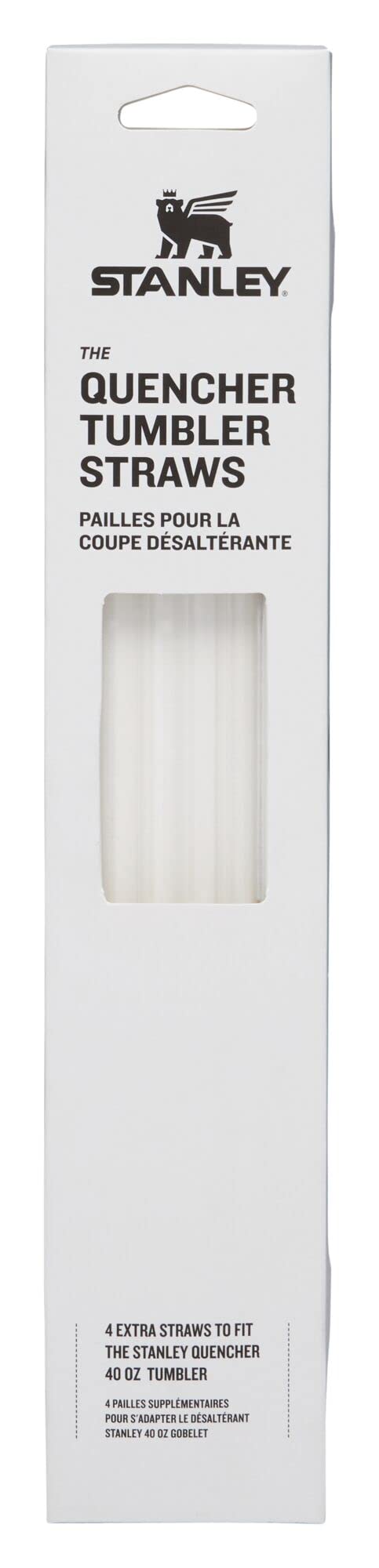 STANLEY vista frontal del pack de pajillas repuesto para Quencher 40 oz, accesorio confiable