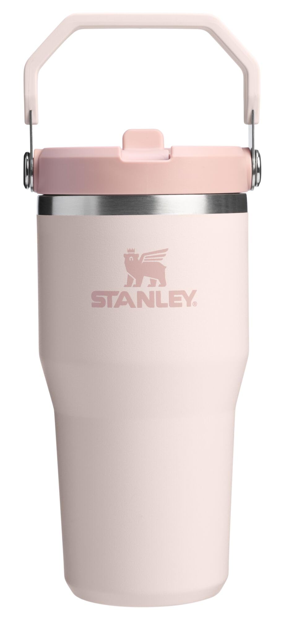 STANLEY vaso IceFlow 2.0 frente en Rose Quartz, diseño portátil y elegante